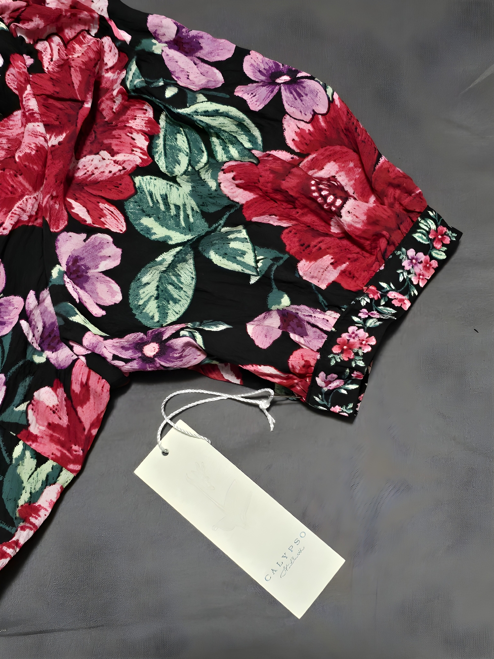 CALYPSO ST. BARTH Floral Belted Maxi Dress Large New - Picture 7 of 12